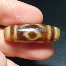 Vecchio amuleto tibetano occhi di diamante modello unico pietra agata Dz... - €63,53 EUR