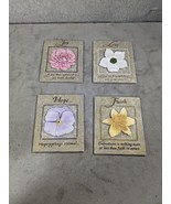 Hope, Faith, Joy &amp; Floral Wall Hanging Wall Decor Plaques Springs Eterna... - £12.63 GBP