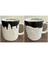 Coast To Coast LA &amp; NYC Starbucks City Skyline Series 3D Relief Des Coff... - $1,091.30 MXN