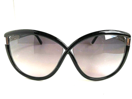 Tom Ford ATF327 63mm Black Oversized Women&#39;s Sunglasses Italy T1 - £135.56 GBP