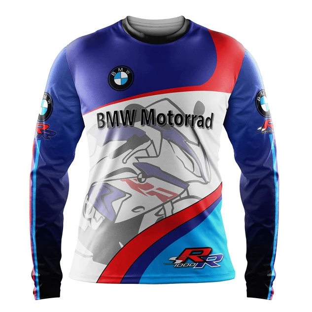 BMW Tshirt S1000RR - Long Sleeve High Quality Sublimation Custom Print - $1,197.85 MXN