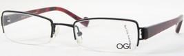 Ogi Evolution 9068 1226 Matt Black /CRIMSON Demi Eyeglasses Glasses 48-19-135 Mm - £65.65 GBP