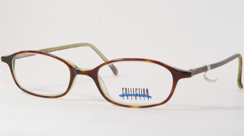 Collection Creativ 221 680 Demi Brown /Green UNIQUE EYEGLASSES GLASSES 4... - $39.60