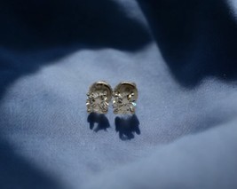 14K White Gold Round Lab Grown Diamond Screw Back Stud Earrings 0.50ctw ... - $13,870.42 MXN