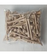 Plain Wood Golf Tees 2.75 inches  lot of 100 - $7.99