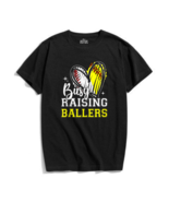 Busy Raising Ballers Heart Softball Baseball Mom t-shirt - $475.17 MXN