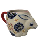 Yokohama Studios Rabbit Bunny Mug Cup Handpainted Embossed Design Collec... - £11.88 GBP