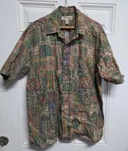 Tori Richard Honolulu Mens Large Hawaiian Floral Button Shirt Vintage C - $24.74