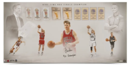 Steve Kerr Autographed &quot;9x Champs&quot; Chicago Bulls 36 x 18 Photograph UDA LE 25/25 - £1,009.76 GBP