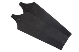Large Men's Aussie Waterproof Oilskin Cotton Chaps Black 109OC325BK-L - $69.29