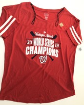 MLB Washington Nationals 2019 World Series Ladies Short Sleeve T-Shirt S... - £9.43 GBP
