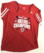 MLB Washington Nationals 2019 World Series Ladies Short Sleeve T-Shirt S... - £9.42 GBP