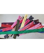 lot of 100 Assorted wholesale mix different colors nylon zippers 3&quot; to 19&quot; - $346.41 MXN