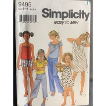 Simplicity Girl&#39;s Sleepwear Sewing Pattern Sz 3-6 9495 - Uncut - $9.89