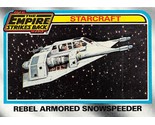 1980 Topps Star Wars Starcraft #139 Rebel Armored Snowspeeder Hoth C - £0.69 GBP
