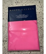 RALPH LAUREN 464 SOLID PERCALE 1pc QUEEN FLAT SHEET MONACO PINK NIP $115 - $88.81
