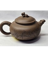 Vintage High-end Chinese Yixing Zisha Handmade &quot;Ziye Shipiao&quot; Clay Teapo... - $152.88