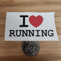 ️I Love Running Sticker Fitness Sticker Running Sticker Gym Exercise CrossFit - £1.40 GBP