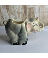 Vintage USA Ceramic Elephant Planter Pot Cute Kitsch Decor - $25.00