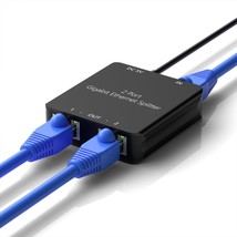 RJ45 Ethernet Splitter RJ45 Splitter High Speed 1000Mbps Network 1 In 2 Out 2 De - £46.04 GBP