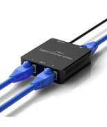 RJ45 Ethernet Splitter RJ45 Splitter High Speed 1000Mbps Network 1 In 2 ... - £45.78 GBP