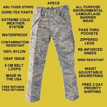GORE-TEX PANTS ALL PURPOSE ENVIRONMENTAL CAMOUFLAGE ABU TIGER STRIPE LXL - $58.72