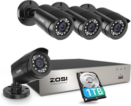 Zosi 3K Lite Security Camera System With Ai Human Vehicle, 1Tb Hard Drive - $210.99