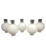 Vintage Set of 5 White Opaline Spheres for Wall Sconces - 2Y161 - €346,25 EUR
