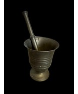 French vintage bronze / brass apothecary mortar and pestle authentic fro... - $77.18 CAD