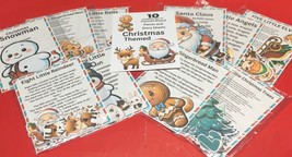 Christmas - 10 Sets Flannel Board Laminated Cardstock Stories &amp; Pieces - No Prep - £101.80 GBP