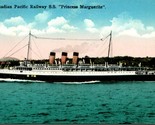 Vtg Postcard 1910s C.P.R. Princess Marguerite Ship Seattle Washington to... - $7.97