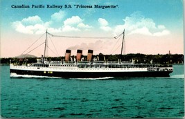 Vtg Postcard 1910s C.P.R. Princess Marguerite Ship Seattle Washington to Canada - £6.25 GBP