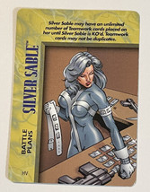 Marvel Overpower 1996 Character Silver Sable Battle Plans - £1.01 GBP