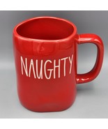 Rae Dunn Christmas Naughty Nice Red White Mug Magenta Holidays Drinkware... - £7.60 GBP