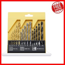 16-Piece Titanium Drill Bit Set for Precision Metal, Wood, and Masonry P... - $578.39 MXN