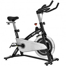 Indoor Exercise Cycling Bike with Heart Rate and Monitor - Color: Black - $235.00