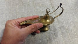 Aladdin Aladin Genie Oil Brass Amazing Lamp Big size - $23.27