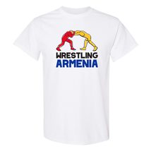 Armenia Wrestling - Summer Games Sport Event Athletics T Shirt - Small - White - £19.47 GBP