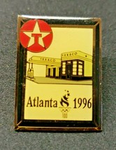 Vitnage Gold Tone Pin 1996 Atlanta Olympics Texaco Gas Station Logo NOS PB36 - £10.21 GBP