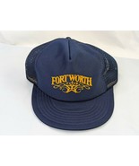 Fort Worth Texas Snapback Hat Cap Mesh Artex Has Issues Read Description - £8.22 GBP