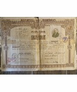 Altes Dokument Rumänien Zertifikat Diplom 1928 - $41.42 CAD