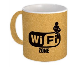 Wifi Zone : Gift Mug Icon Fun Placard Sign Signage Wi fi Internet - £12.81 GBP