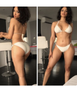 WHITE DIAMONDS Scrunch BIKINI  - $1,399.99