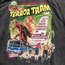 Universal Studios HHN Halloween Horror Night 2023 Terror Tram Dark Gray Hoodie M - £31.87 GBP