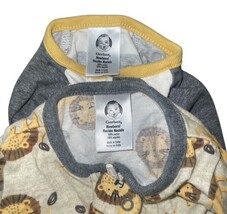 Gerber Newborn Sleepers Lot 2 NB Baby One Piece Pajamas Cute Footed image 6