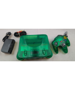 Nintendo 64 N64 Funtastic Jungle Green Console, Controller &amp; Cables Tested - $148.49