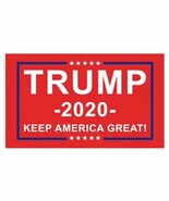 RED TRUMP 2020 3 X 5 POLY FLAG W/ GROMMETS #810 donald trump 2nd amendment - $16.91 CAD