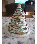 PartyLite Christmas Market Evergreen Tree 8.&quot; Tea Lite Holder P8656 - $32.91 CAD