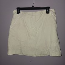 IZOD Skort Skirt White Green Plaid  Stretch Classix Size 6 - £11.60 GBP