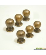 Solid Brass Retro Round Cabinet Drawer Handle Knob Pulls - 0.59&quot; Inches ... - $30.00